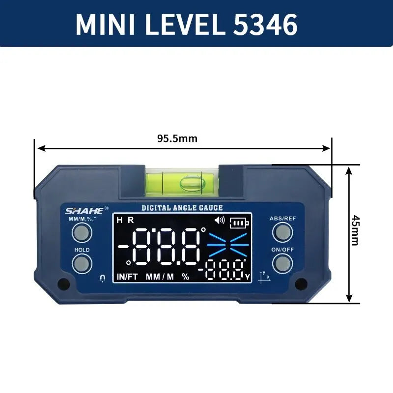 SHAHE MINI Magnetic Digital Inclinometer & Angle Finder - Dual Axis
