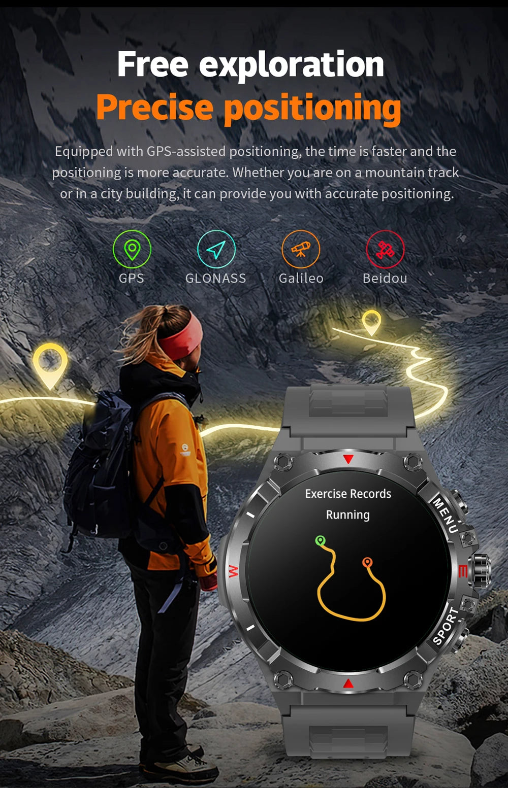 Colmi v76 smartwatch gps | ultra amoled i rozmowy bluetooth