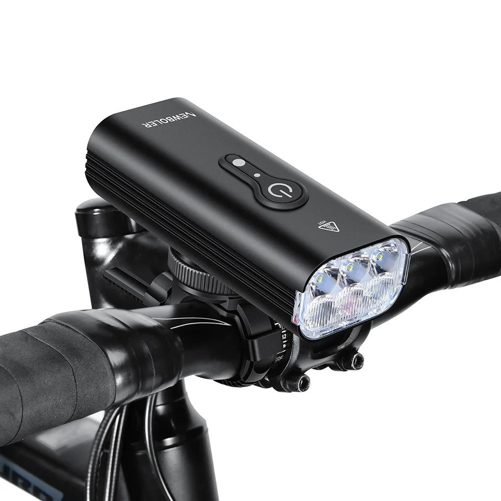 NEWBOLER 10000LM Smart Bicycle Light | USB Rechargeable 10000mAh Front Lamp