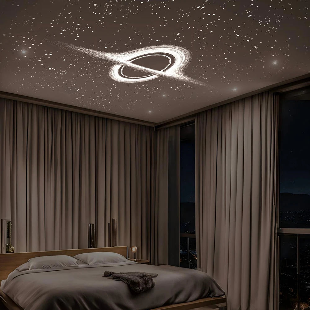 Projektor światła usb do samochodu | led oświetlenie wnętrza galaktyka saturn
