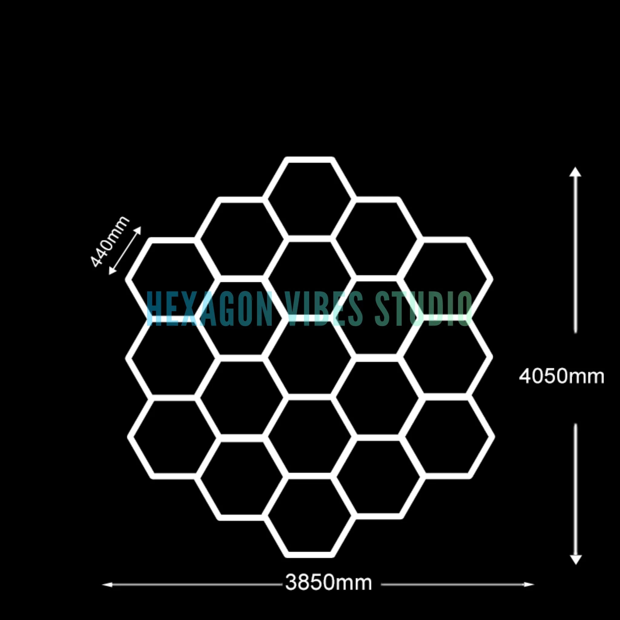 Sześciokątne lampy led do garażu 50000h 6500k ultra jasne