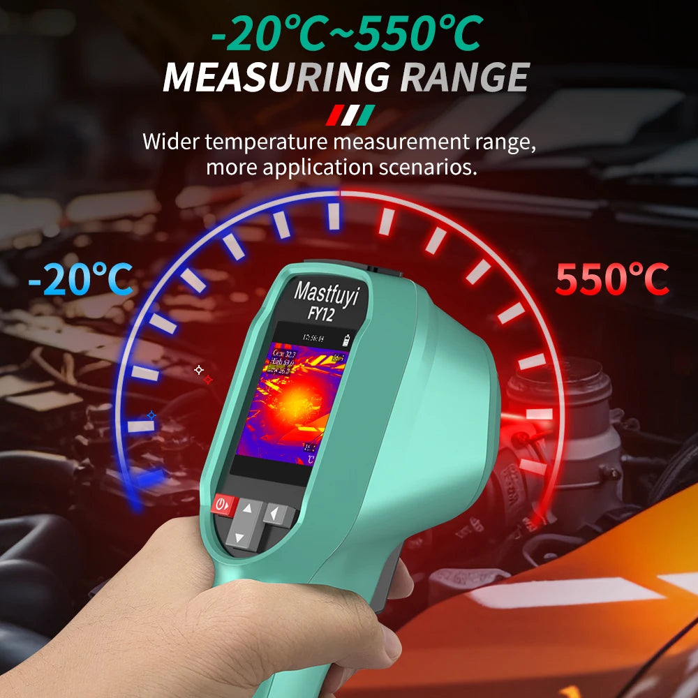MASTFUYI Rechargeable Thermal Camera -20°C~550°C | Waterproof Handheld Imager