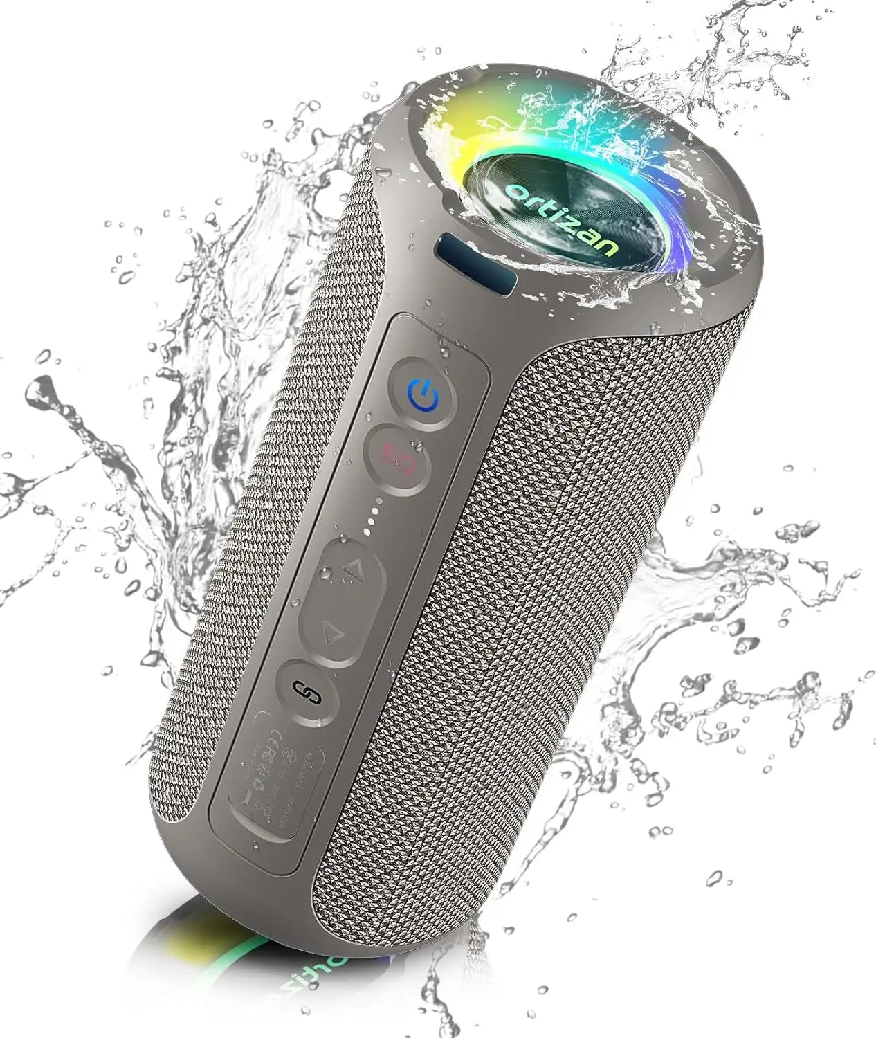 Ortizan głośnik bluetooth 40w wzmocniony bas ip7 wodoodporny zewnętrzny