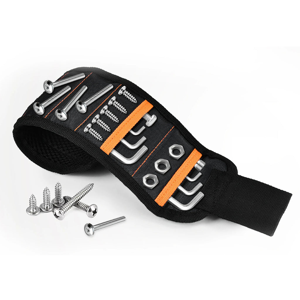 Vabena Magnetic Wristband - 1680D Polyester Tool Holder with 15 Magnets