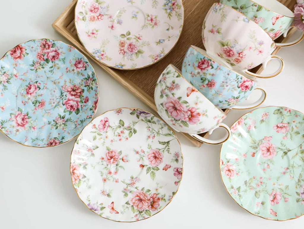 Vabena Luxury Bone China Coffee & Tea Set - Elegant Serveware