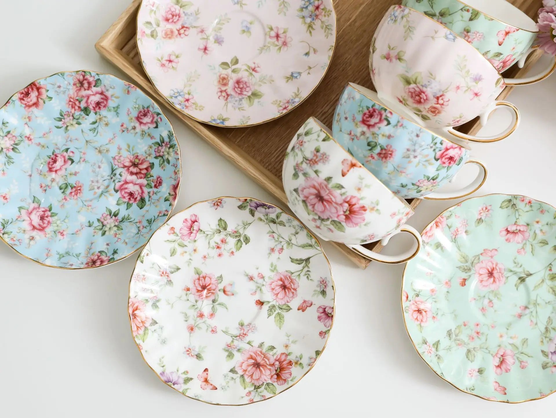 Vabena Luxury Bone China Coffee & Tea Set - Elegant Serveware