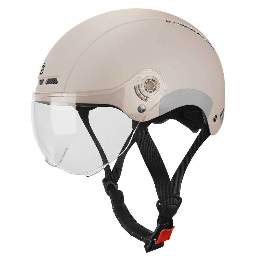 Kask rowerowy pemila z goglami, ochroną uszu i odblaskami - dla dorosłych mtb szosa e-bike