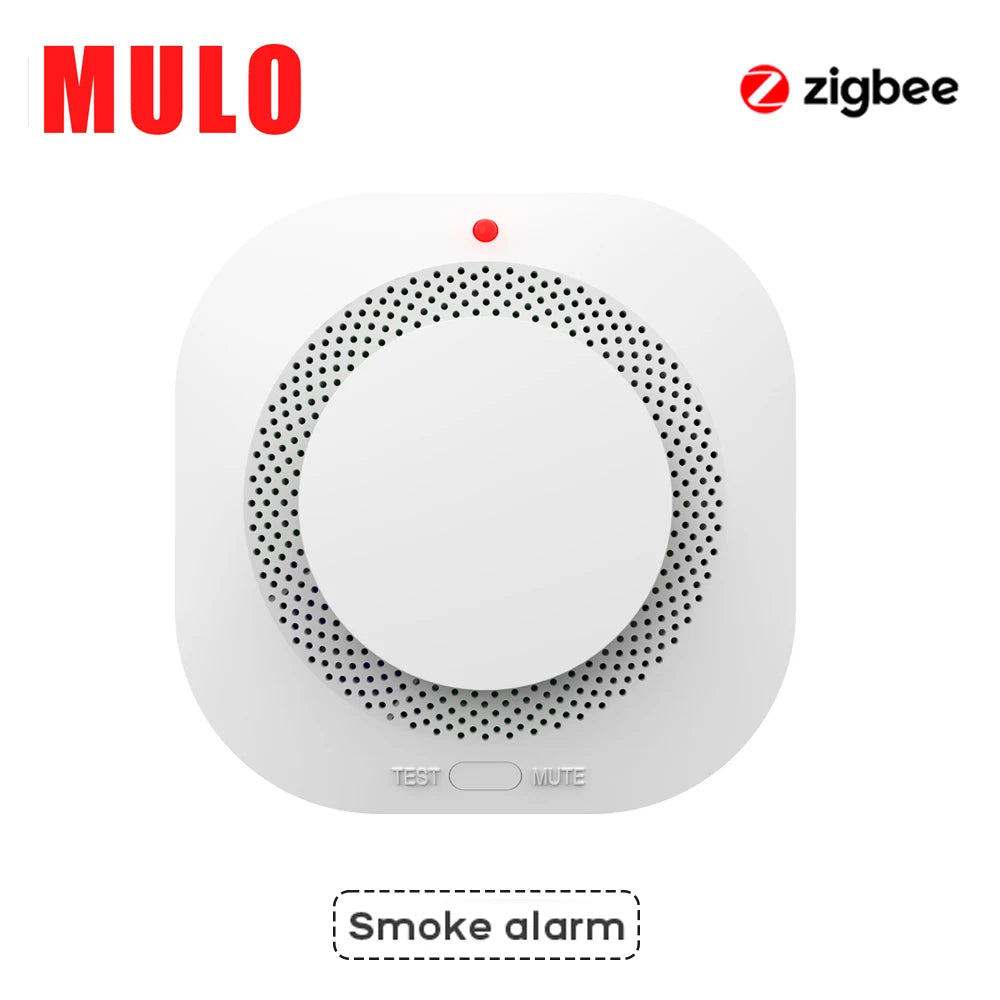 Inteligentny czujnik dymu zigbee wifi do bezpieczeństwa domu tuya smart life