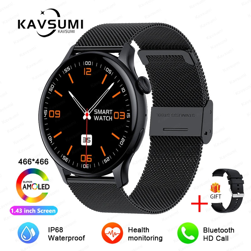 Women's Elegant AMOLED Smartwatch with GPS & Bluetooth Calling