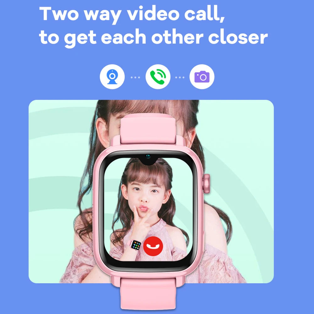 Dziecięcy smartwatch 4g z gps, wideorozmowami i sos | telefon zegarek dla dzieci