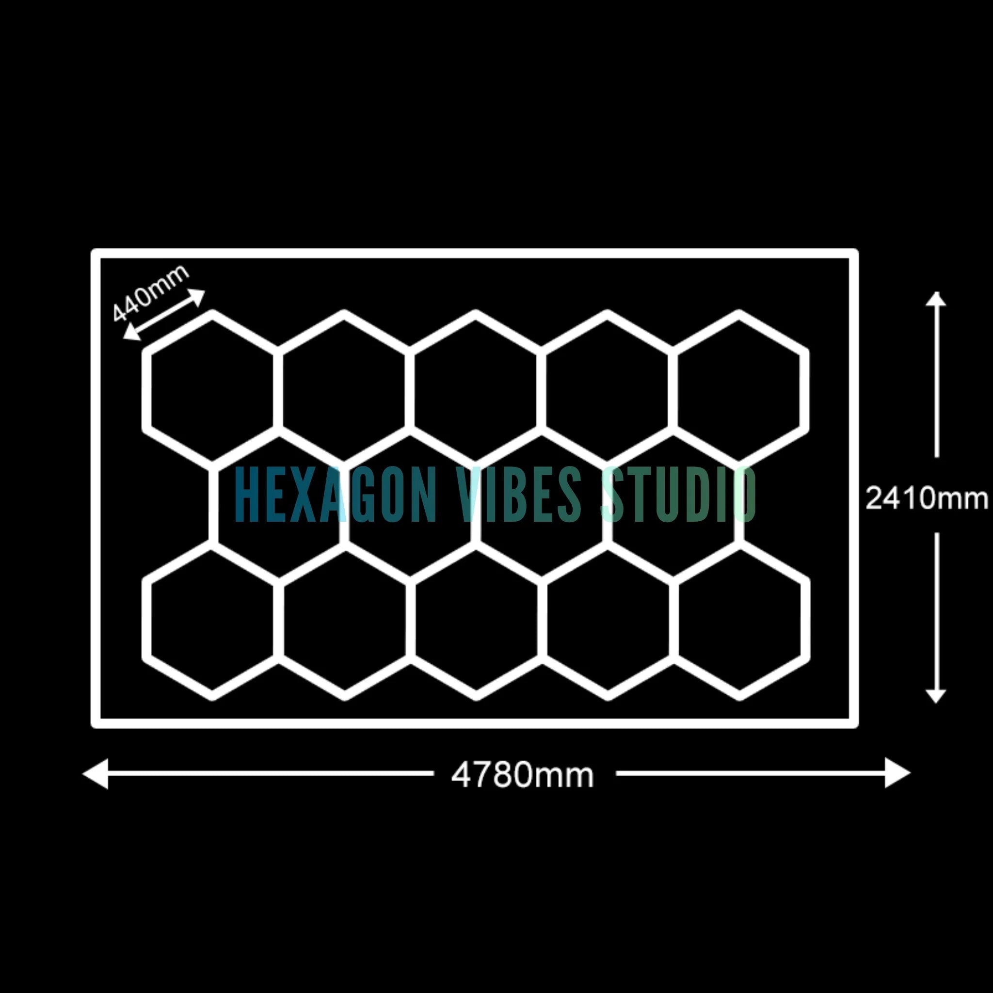 Sześciokątne lampy led do garażu 50000h 6500k ultra jasne