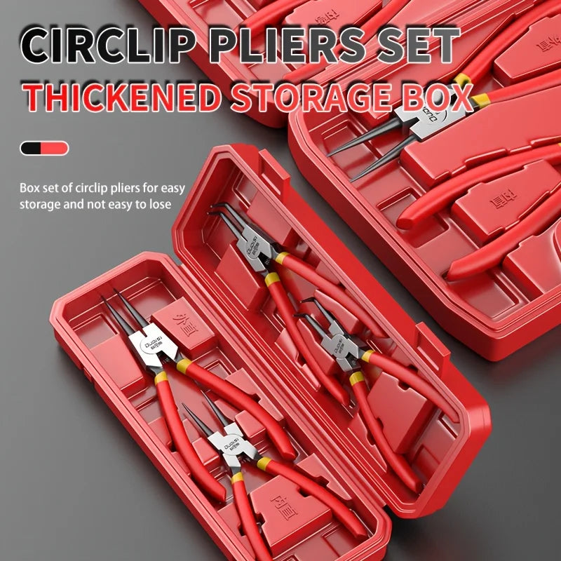 Oudisi Multi-function Retaining Ring Pliers Set - Universal Circlip Tool