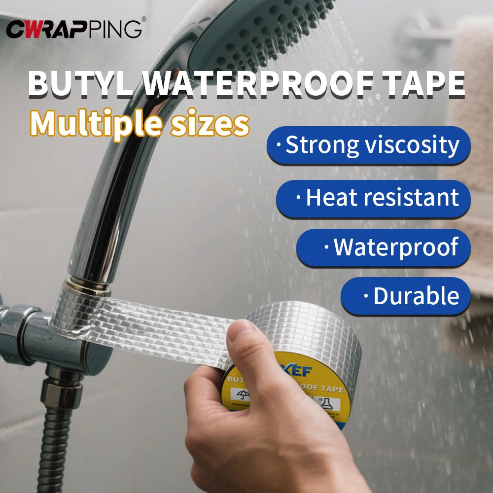 Waterproof Aluminum Butyl Tape - High Temp Roof & Wall Repair Sealant