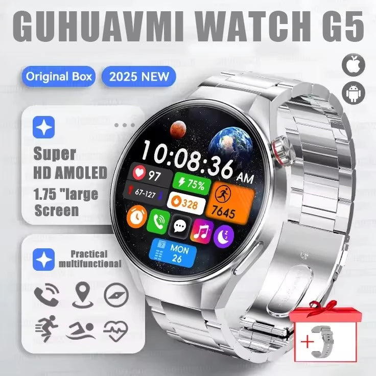 Smartwatch g5 plus | 1.75" hd amoled, gps i monitor aktywności
