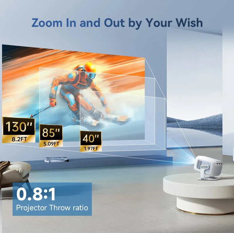 Projektor ditong x3plus hd | natywny 1080p 4k wifi6 android