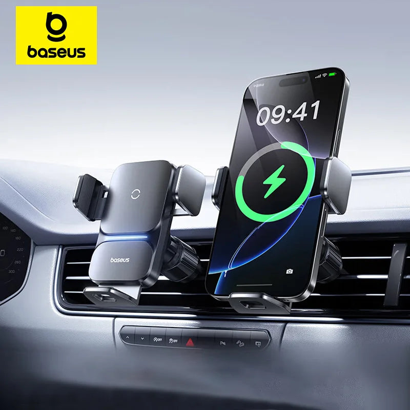 Baseus Infrared 15W QI Wireless Car Charger Phone Holder