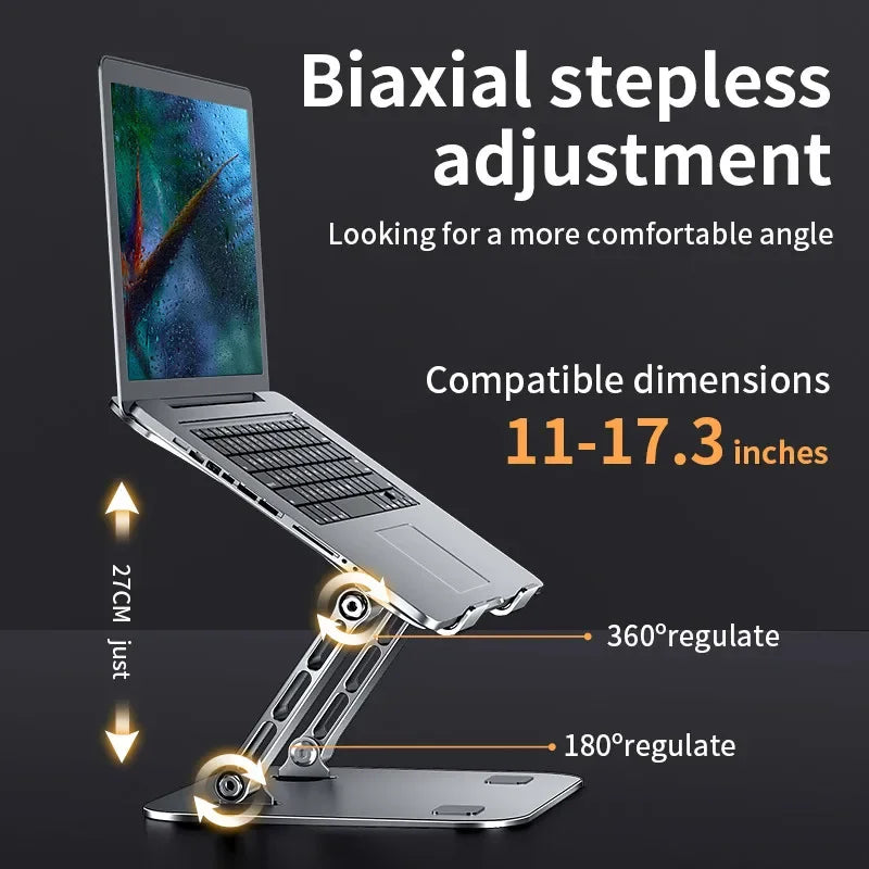 Regulowany aluminiowy stojak yylmone na telefon, tablet i laptop
