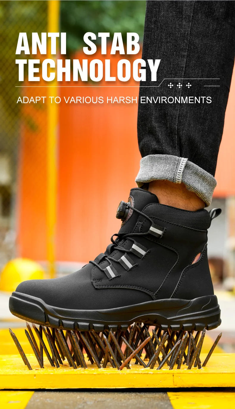 Waterproof Steel Toe Industrial Work Boots - Ultimate Protection