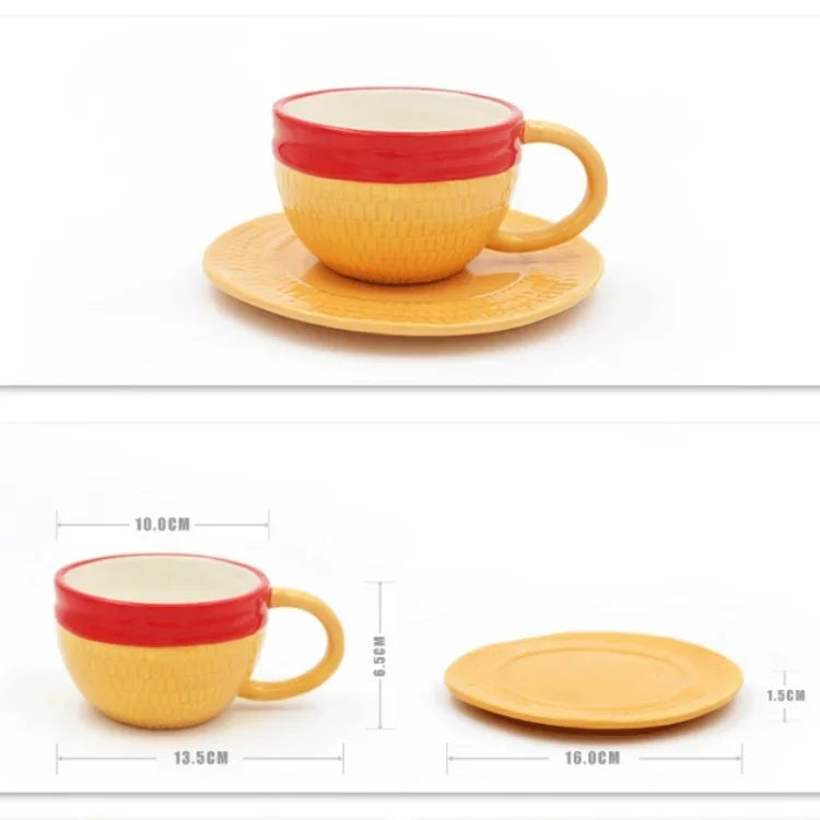 Anime Hat Ceramic Mug & Plate Gift Set - Fandom Present