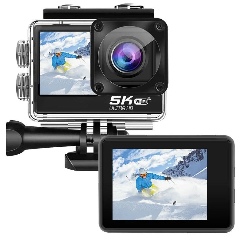 Kamera sportowa sony imx576 5k 4k60fps wodoodporna 48mp z wi-fi