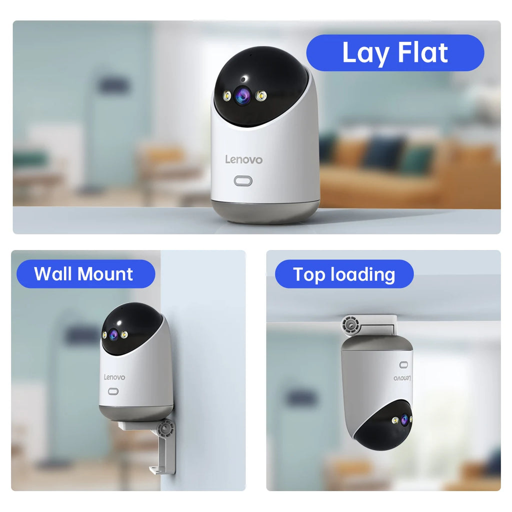 Lenovo 5MP Smart WiFi Outdoor Security Camera with Night Vision