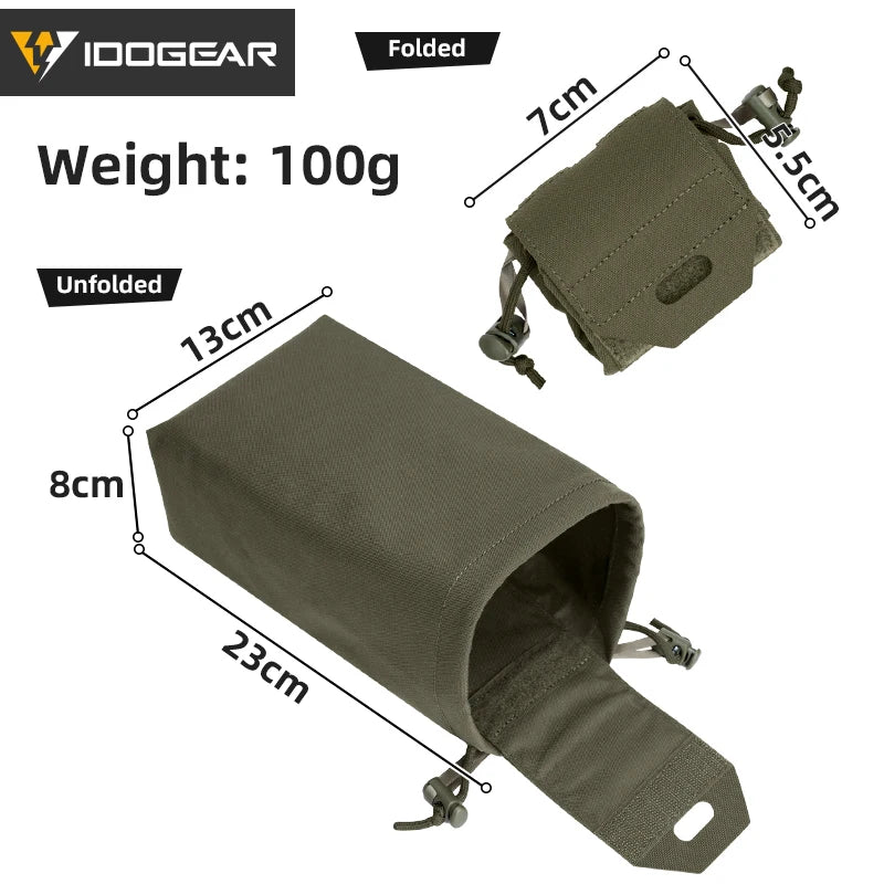 Idogear taktyczna składana torba zrzutowa molle - wytrzymała mini saszetka
