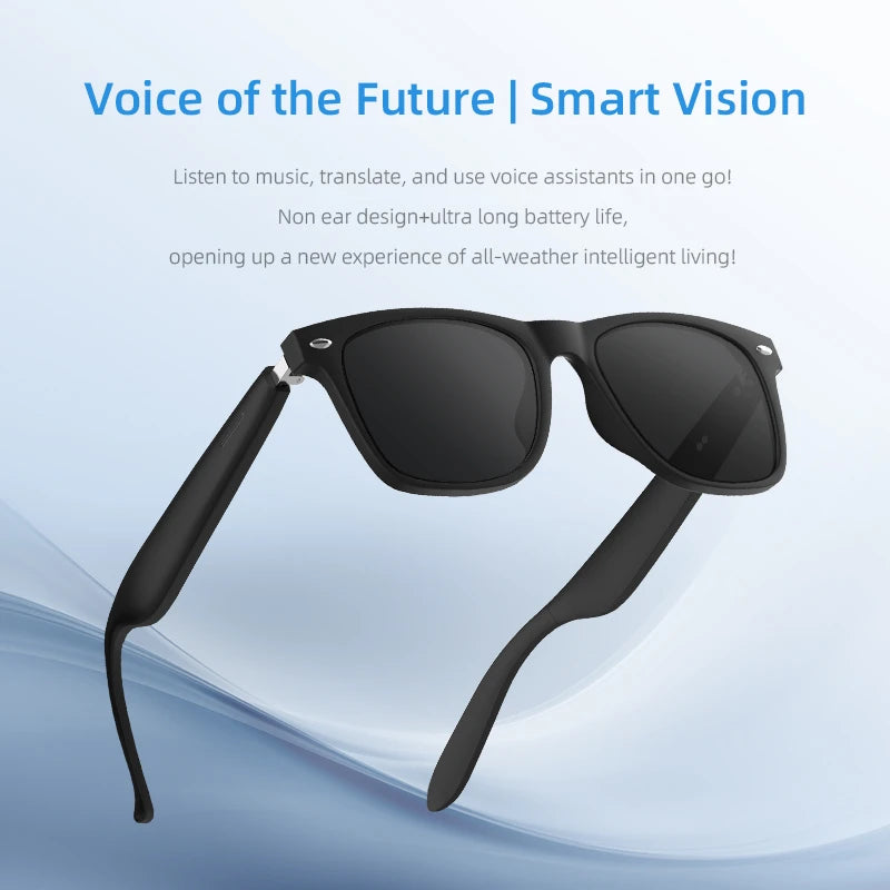 Modowe okulary inteligentne vivo | wodoodporne audio bluetooth i połączenia