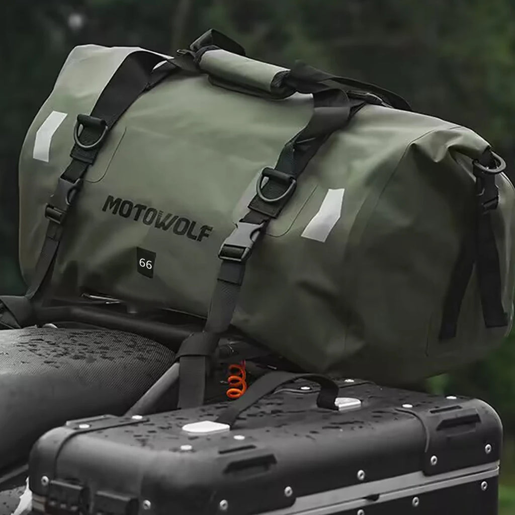 Wodoodporna torba motocyklowa na bagaż | suchy plecak rolowany | 20l, 40l, 66l