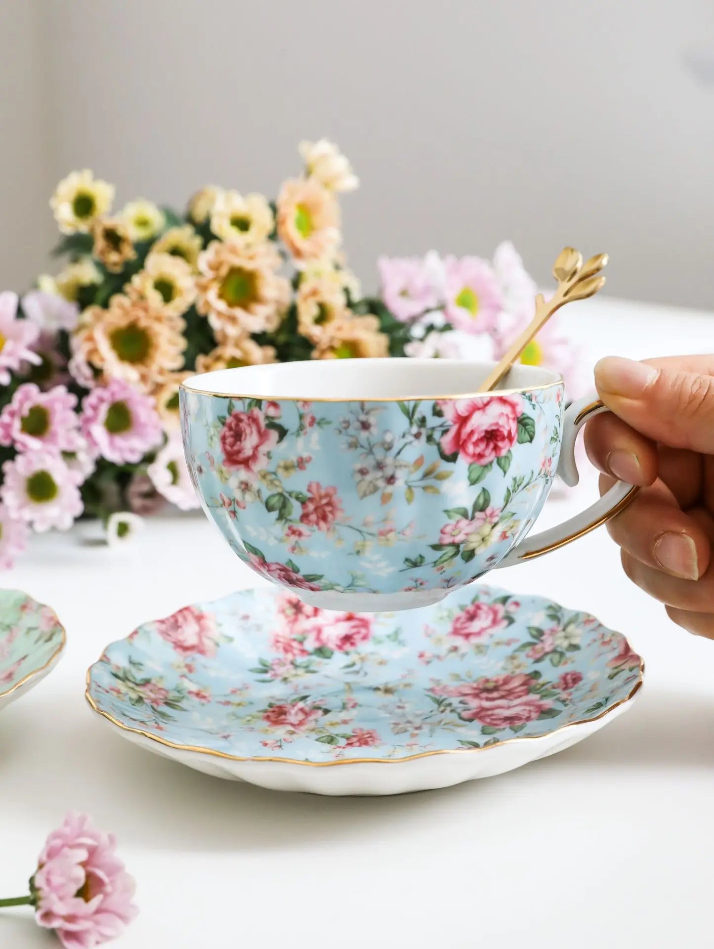 Vabena Luxury Bone China Coffee & Tea Set - Elegant Serveware