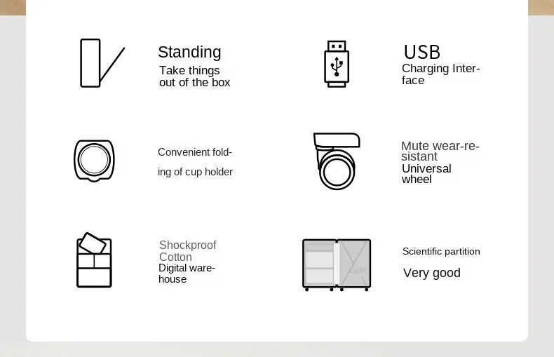 Walizka kabinowa vabena z ładowaniem usb, otwierana z przodu, aluminiowa