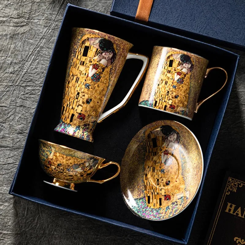 Vabena Luxury European Bone China Coffee & Tea Set - Elegant Tableware