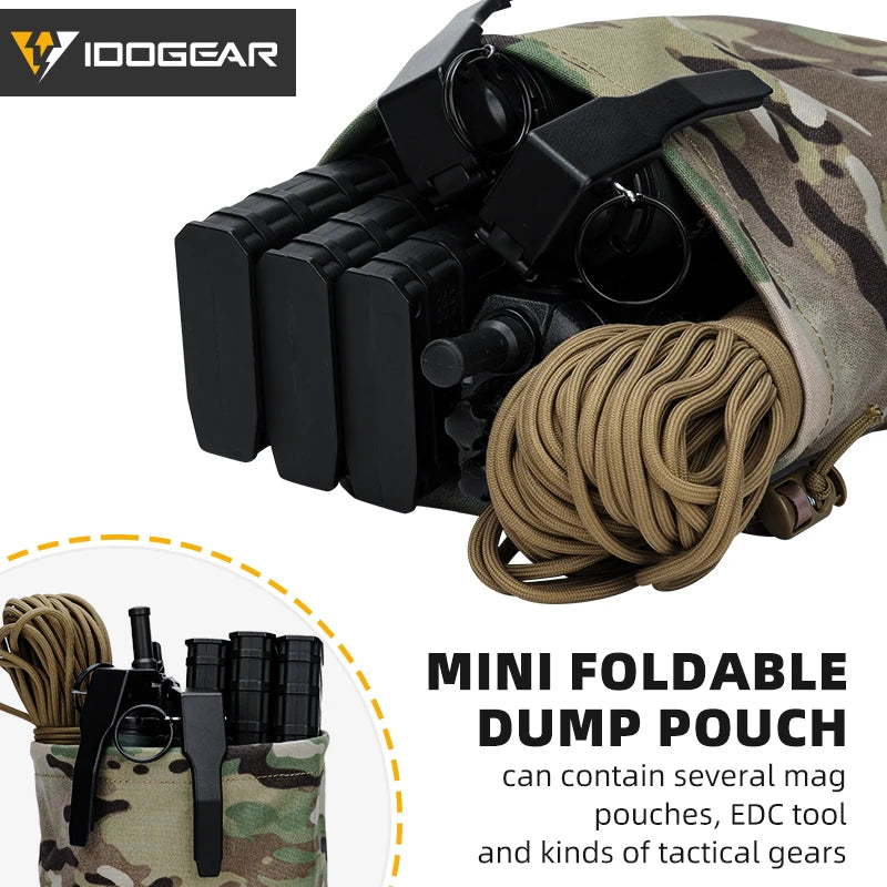 Idogear taktyczna składana torba zrzutowa molle - wytrzymała mini saszetka