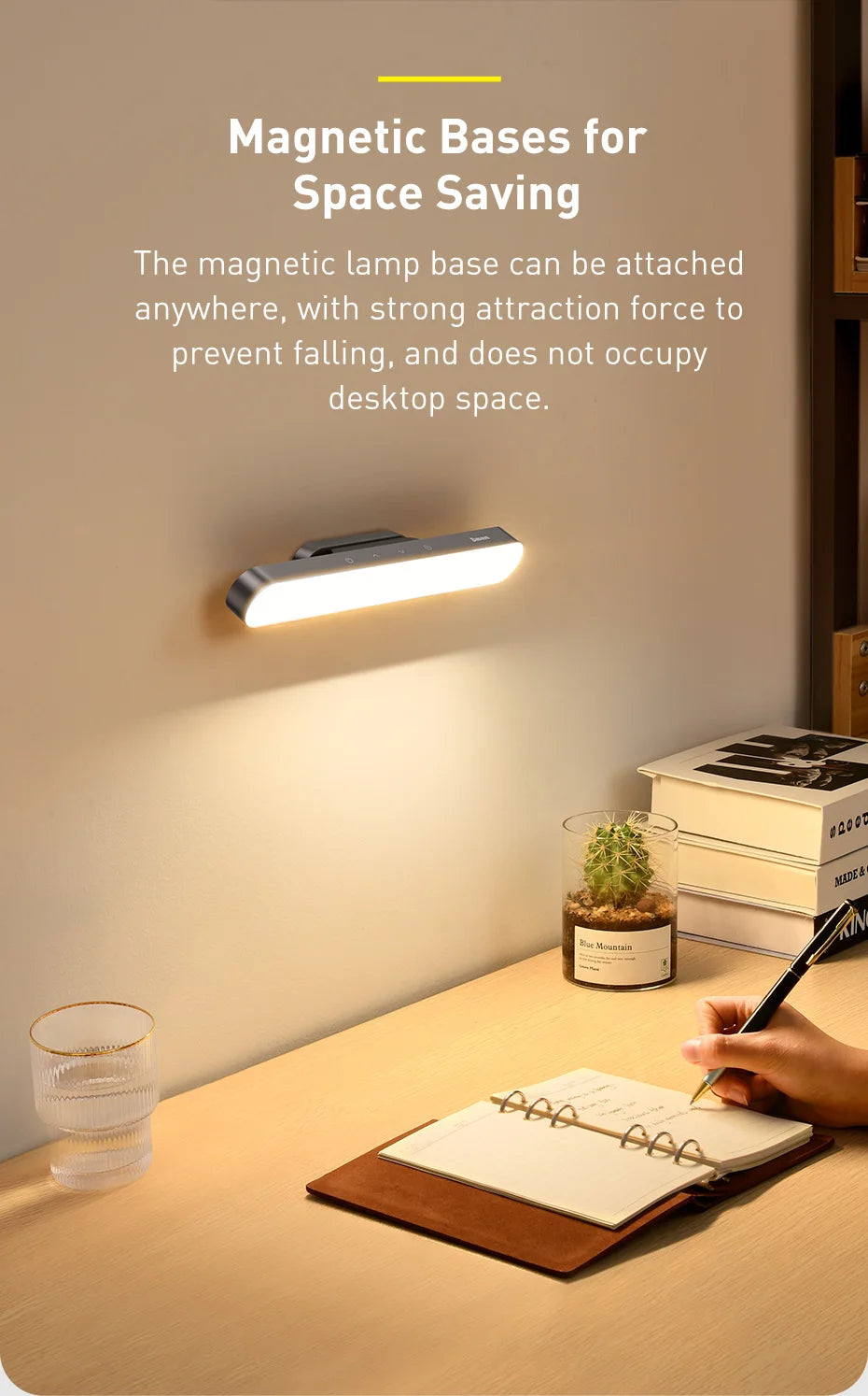 Baseus magnetyczna lampa na monitor – ochrona oczu i lampka biurkowa