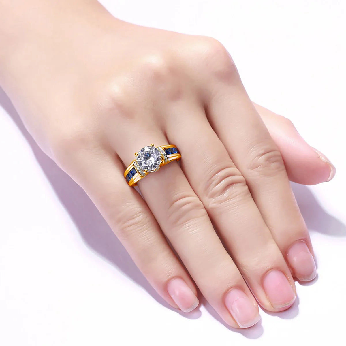 Certified 2ct D VVS1 Moissanite Ring - Sterling Silver Elegance