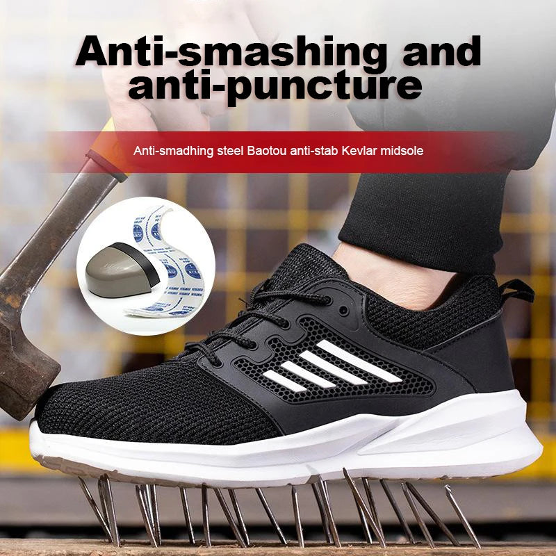 Vabena Indestructible Steel Toe Work Sneakers for Men & Women | Safety Footwear