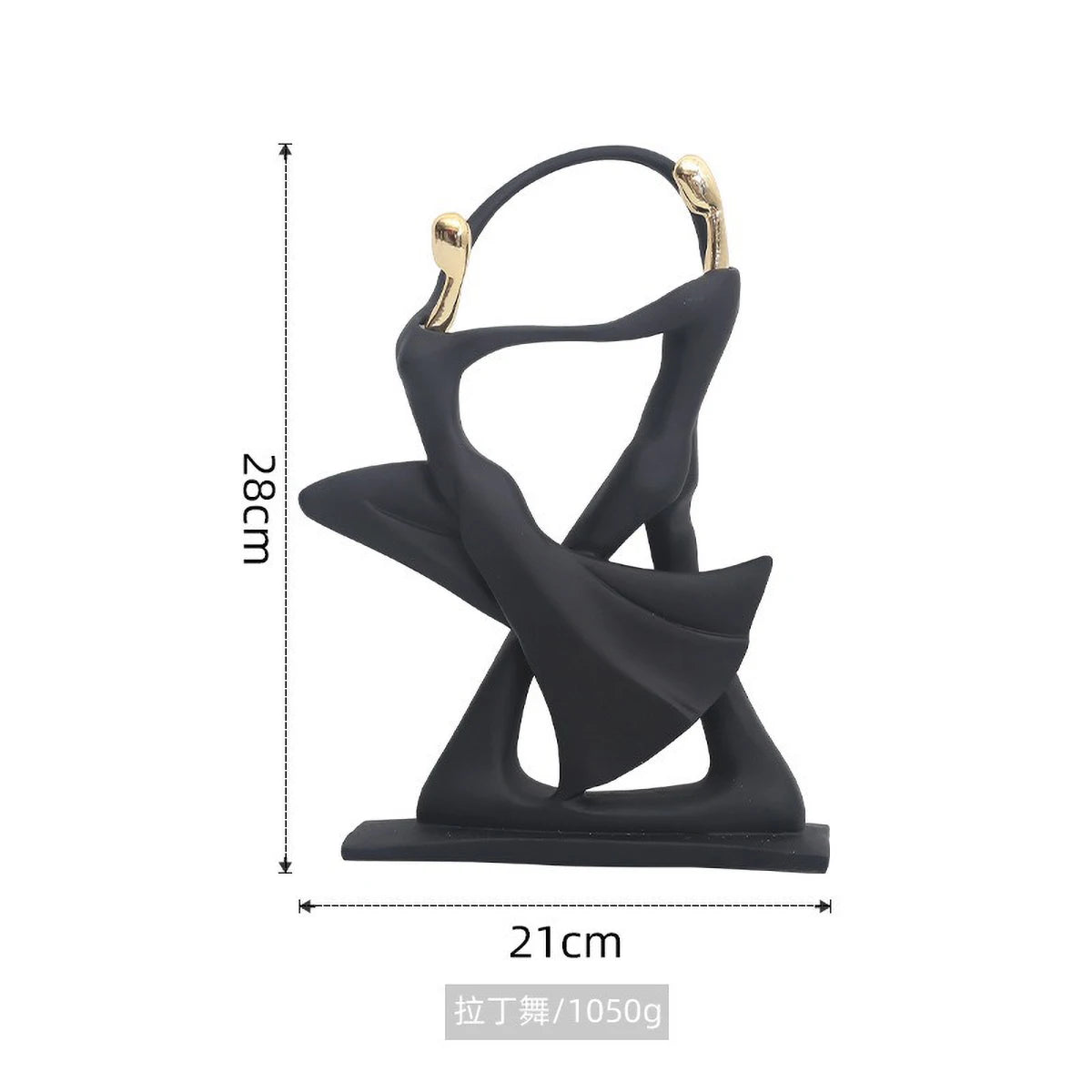 Scandinavian Abstract Dancer Sculpture - Modern Ballet Decor