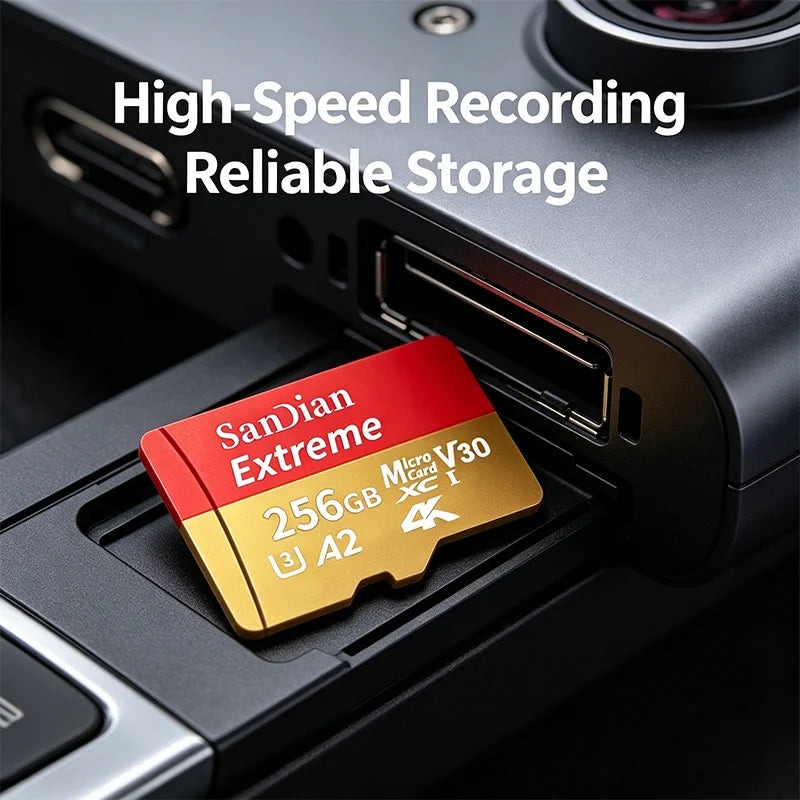 Oryginalne karty micro tf v30 class10 – pamięć flash 128gb, 256gb, 512gb do monitoringu, pc i mac