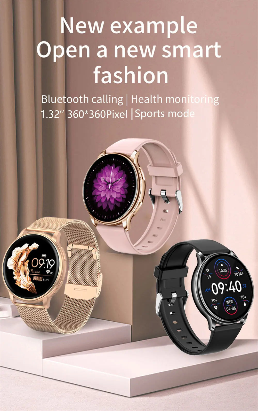 Mevaden inteligentne zegarki z rozmowami bluetooth, indywidualnymi tarczami i trackerami fitness y22