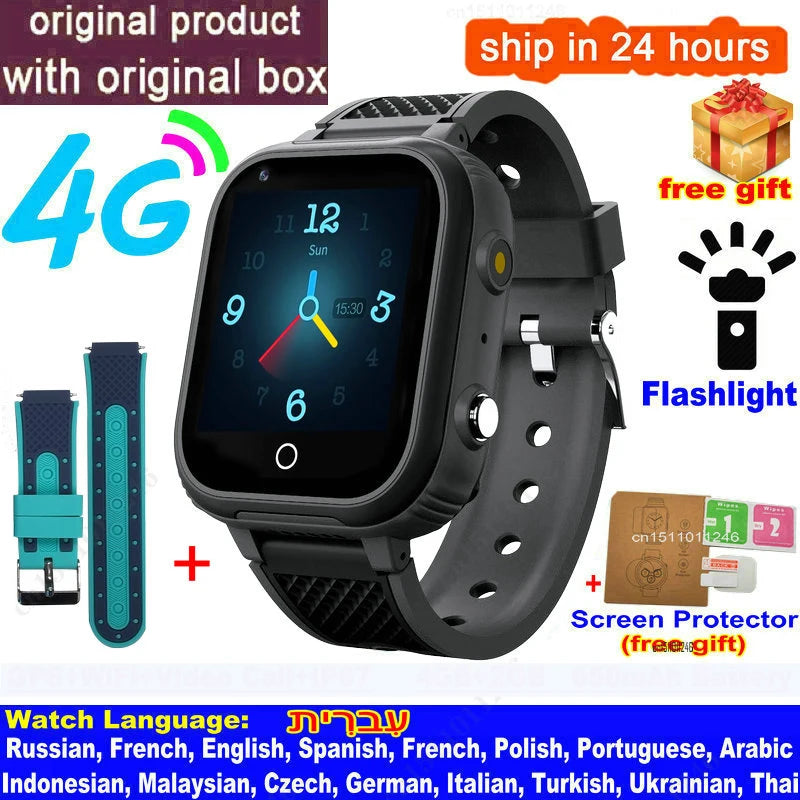 Lt21 smartwatch dla dzieci 4g – gps, rozmowy wideo, sos, wodoodporność ip67