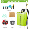 Onegreen 20l akumulatorowy opryskiwacz elektryczny do ogrodu dla baterii makita 18v – wysokopojemne nawadnianie trawników