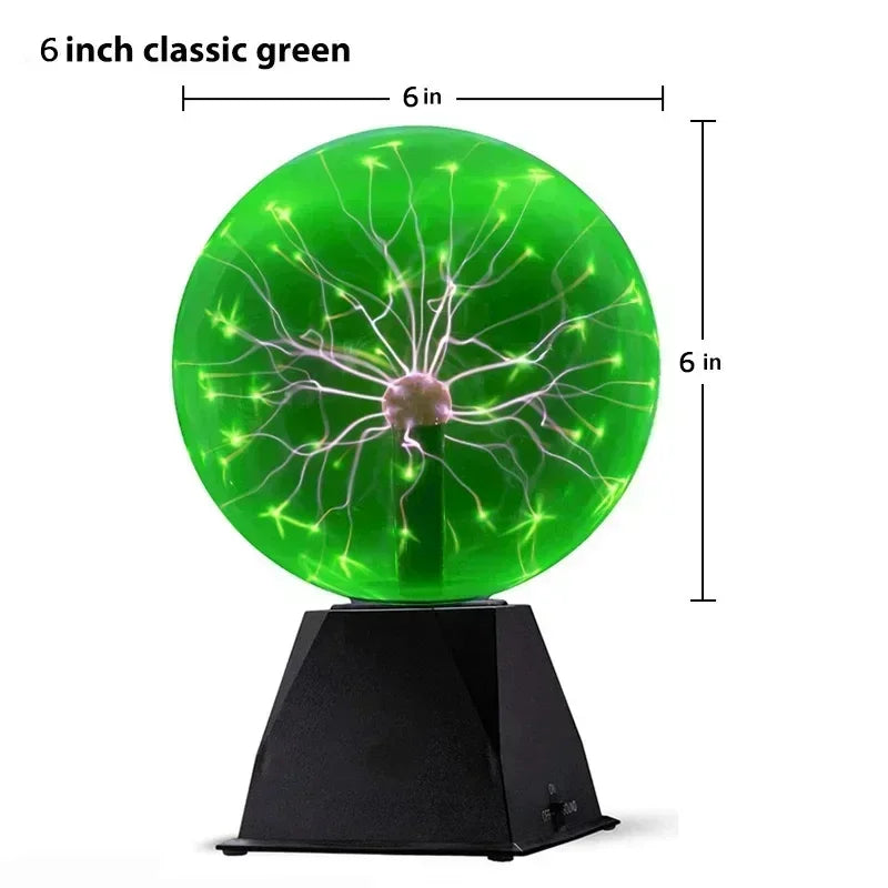 Lampa plazmowa 8 cali kontrolowana dźwiękiem - dotykowa lampka nocna led