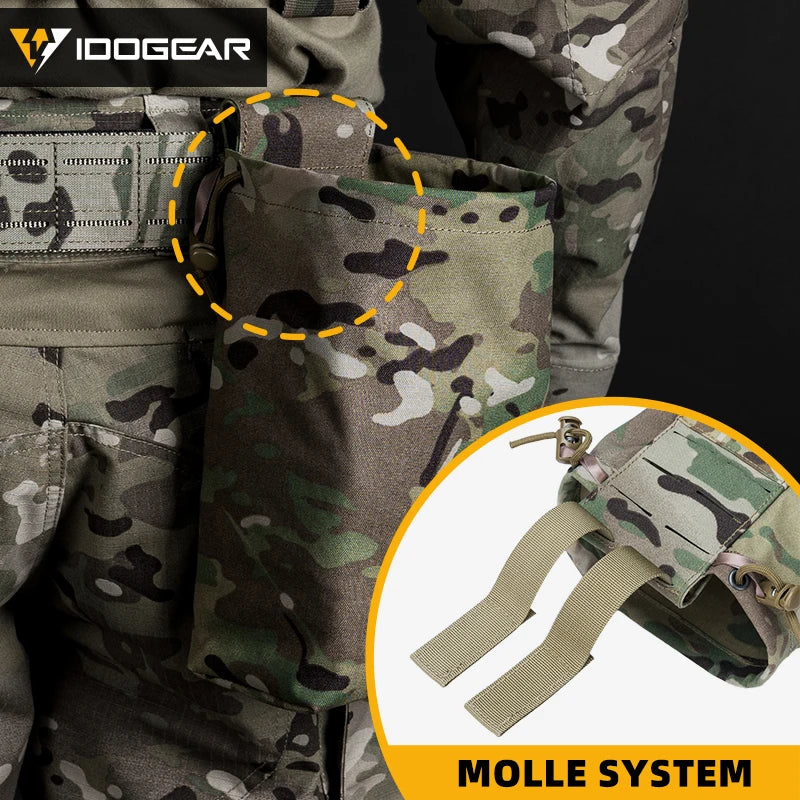 Idogear taktyczna składana torba zrzutowa molle - wytrzymała mini saszetka