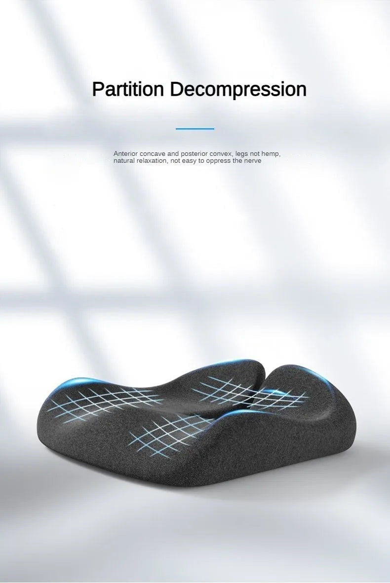 New Tailbone Sciatica Back Pain Relief Memory Foam Cushion