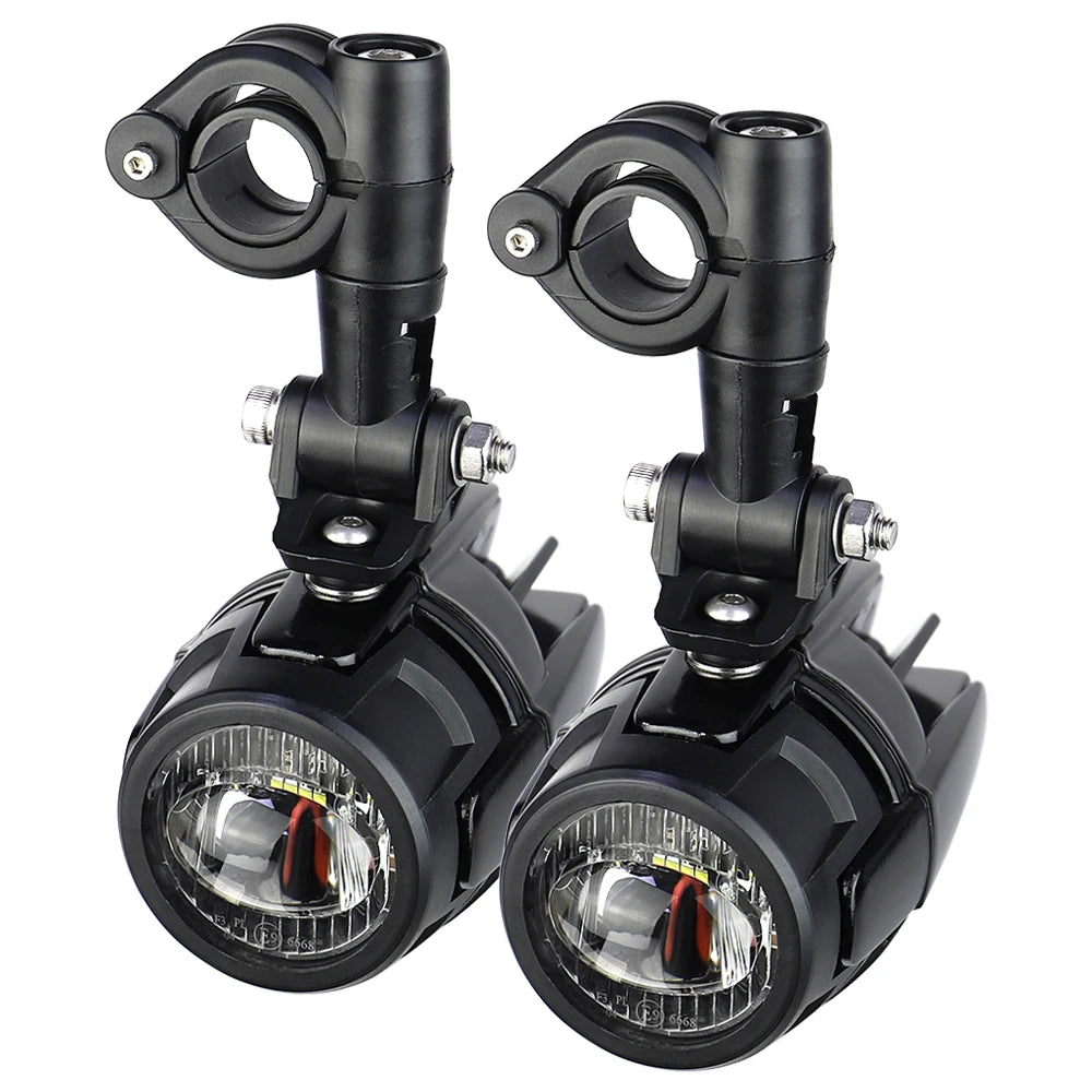 Wysokowydajne pomocnicze lampy przeciwmgielne led do motocykli bmw r1200gs, f800gs, k1600 i uniwersalnych | 40w 6000k