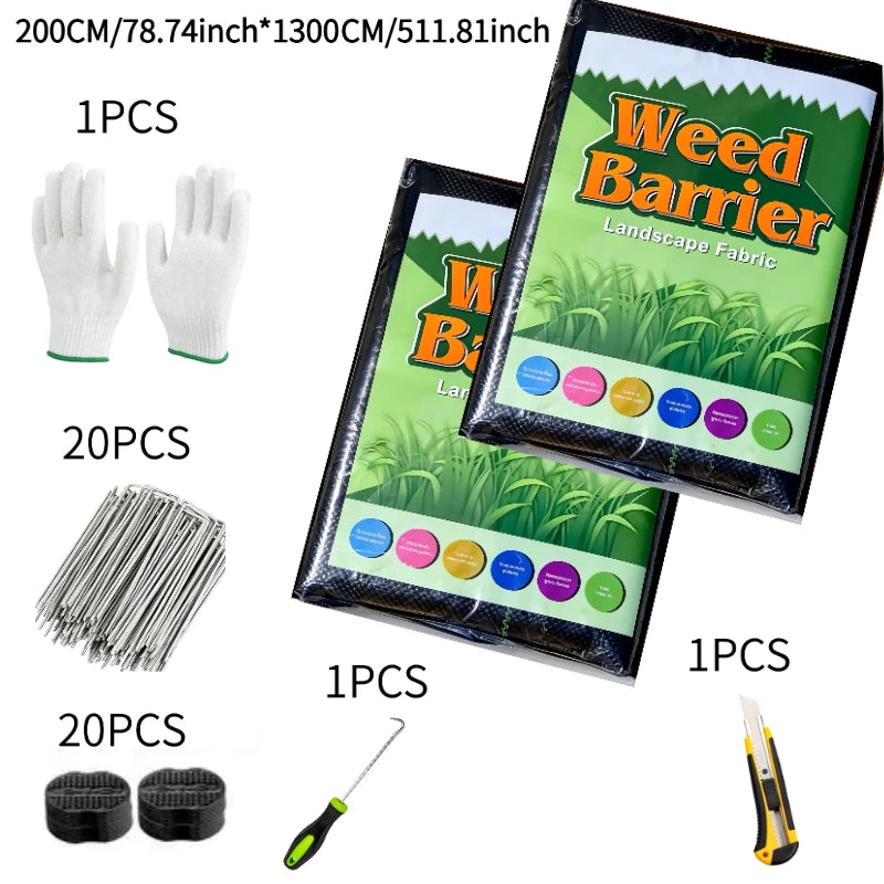 Vabena Heavy Duty Landscape Fabric - Weed Barrier for Gardens & Driveways
