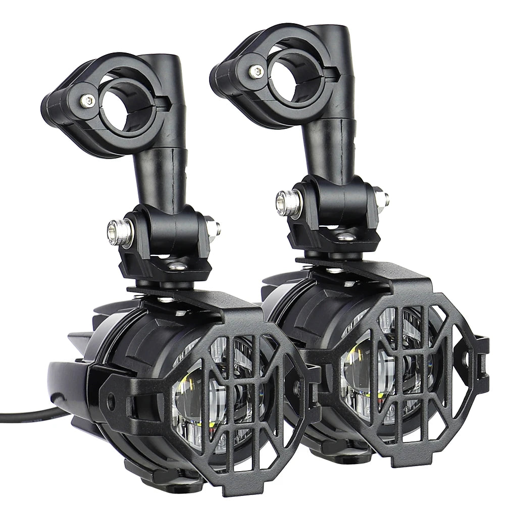 Wysokowydajne pomocnicze lampy przeciwmgielne led do motocykli bmw r1200gs, f800gs, k1600 i uniwersalnych | 40w 6000k