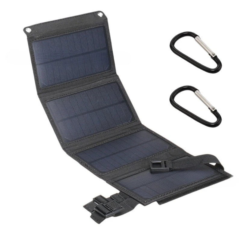 Przenośny panel słoneczny 100w 4-składany - szybka ładowarka usb