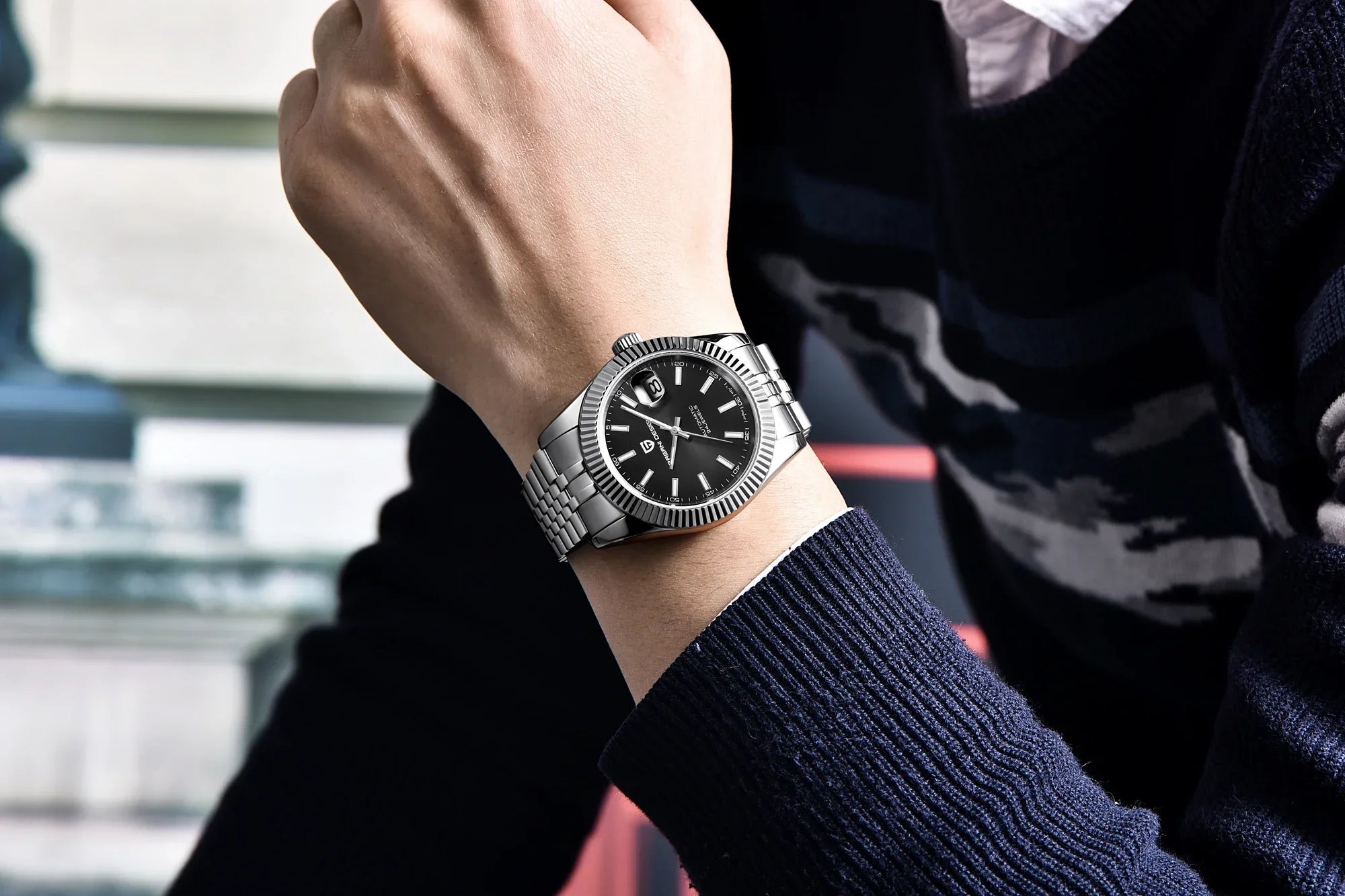 Pagani design 2026 datejust luksusowy męski zegarek mechaniczny pd-1645