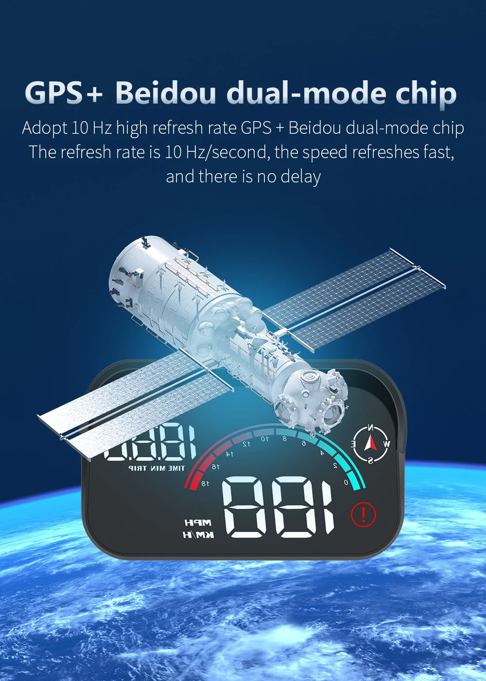 M22 Car HUD Head Up Display | Universal GPS Speedometer Projector