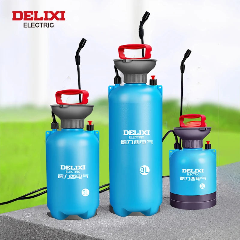 Opryskiwacz ogrodowy delixi electric 3/5/8l – wielofunkcyjny ciśnieniowy do trawnika i ogrodu